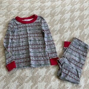 Hanna Andersson Gray Poinsettia Pajamas